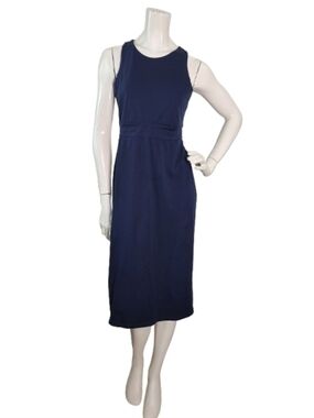 Athleta Deep Breath Bralette Dress Women's M Navy Blue Sleeveless